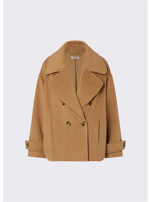 Cappotto corto doppiopetto in lana LIU JO | WF6243T722A/X0135